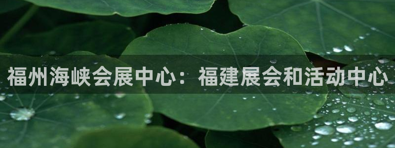 果博平台开户电话号码：福州海峡会展中心：福建展会和活动中心