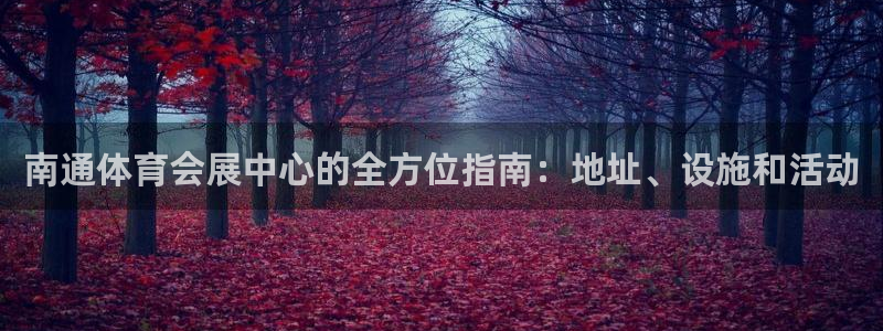 果博平台真实吗：南通体育会展中心的全方位指南：地址、设施和活动