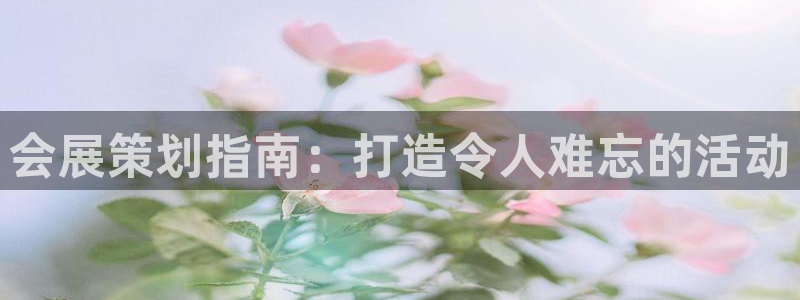 果博公司会员账号开户：会展策划指南：打造令人难忘的活动