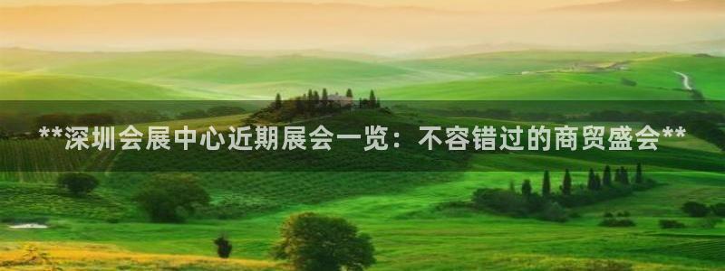 果博平台客服：**深圳会展中心近期展会一览：不容错过的商贸盛会**