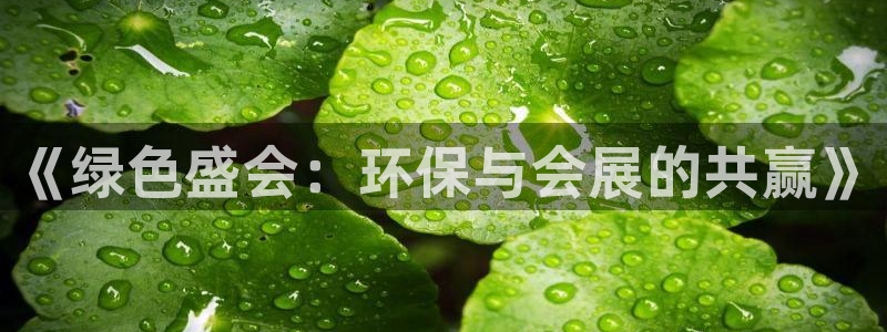 果博公司游戏网址：《绿色盛会：环保与会展的共赢》